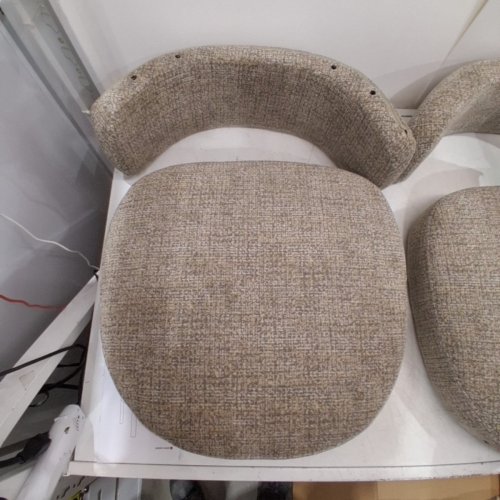 2PK COLAMY MID-CENTURY MODERN FABRIC DINING CHAIR - 29" X 22" - CAMEL (MODEL: DCW19) image 3