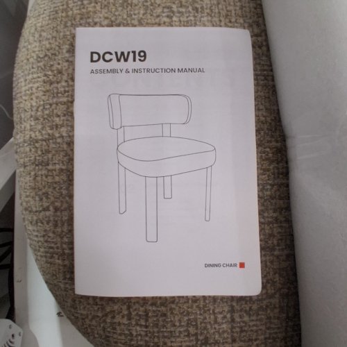 2PK COLAMY MID-CENTURY MODERN FABRIC DINING CHAIR - 29" X 22" - CAMEL (MODEL: DCW19) image 5