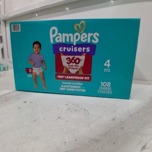 108PK PAMPERS CRUISERS 360 BABY DIAPERS - SIZE 4 image 2