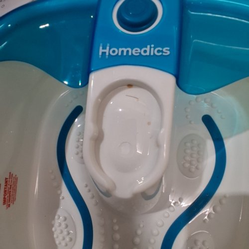 HOMEDICS BUBBLE MATE TOE-TOUCH FOOT SPA WITH PUMICE STONE - WHITE/BLUE (MODEL: FB-55) image 4