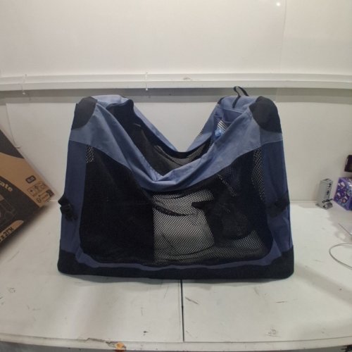 GARDNER PET SOFT COLLAPSIBLE DOG CRATE - 30" X 21" X 21" - DENIM BLUE image 3