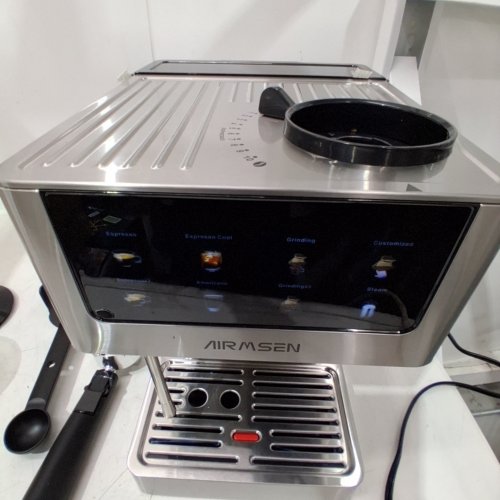 8-IN-1 AIRMSEN ESPRESSO MACHINES WITH CONICAL BURR GRINDER - 20 BAR - STAINLESS STEEL (MODEL: BCM2316) image 2
