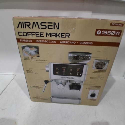8-IN-1 AIRMSEN ESPRESSO MACHINES WITH CONICAL BURR GRINDER - 20 BAR - STAINLESS STEEL (MODEL: BCM2316) image 7
