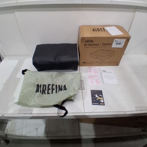 AIREFINA AIR MATTRESS WITH BUILT-IN PUMP - 18" KING - BLACK AND GREY (MODEL: AF-A10) image 4