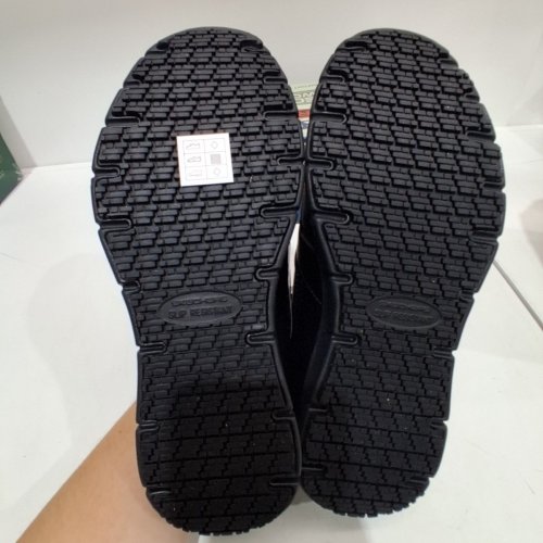 WOMEN'S SKECHERS WORK MEMORY FOAM RELAXED FIT NAMPA WYOLA SLIP RESISTANT SHOE - SIZE 7.5 - BLACK (STYLE: 77235/BLK) image 3