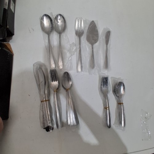 65PC SILVERWARE FLATWARE UTENSIL SET - STAINLESS STEEL image 3
