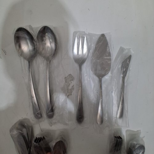 65PC SILVERWARE FLATWARE UTENSIL SET - STAINLESS STEEL image 4