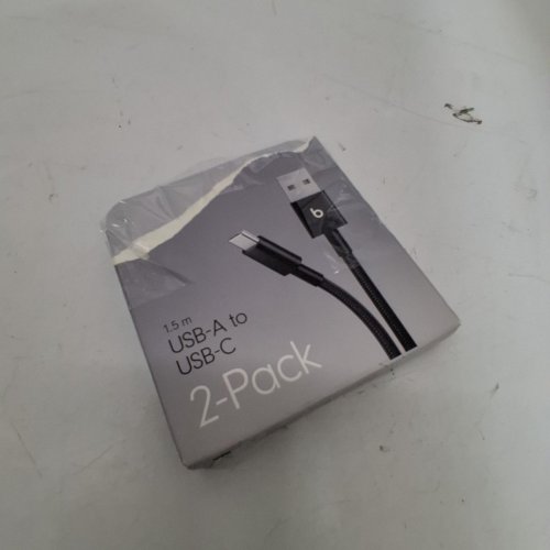 2PK BEATS USB-A TO USB-C BRAIDED CHARGING CABLE - 1.5M - BLACK image 3