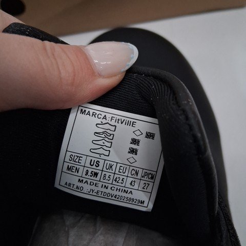 MEN'S FITVILLE EASYTOP DELUXE DRESS SHOES - 9.5W - BLACK (STYLE: ETDCBLACK115_W) image 3
