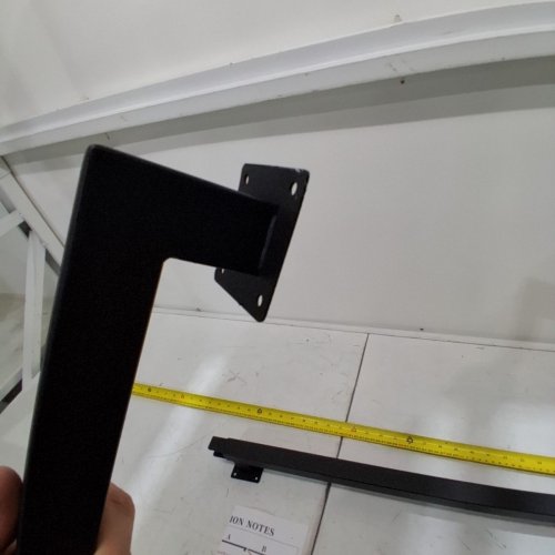 HEAVY DUTY RAILING - 500LB MAX - 5FT - BLACK (MODEL: AXTD) image 4