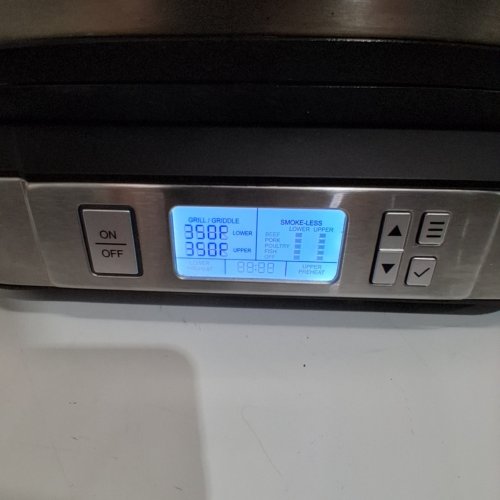 CUISINART CONTACT GRIDDLER WITH SMOKE-LESS MODE - SILVER - (GR-6SC) image 2