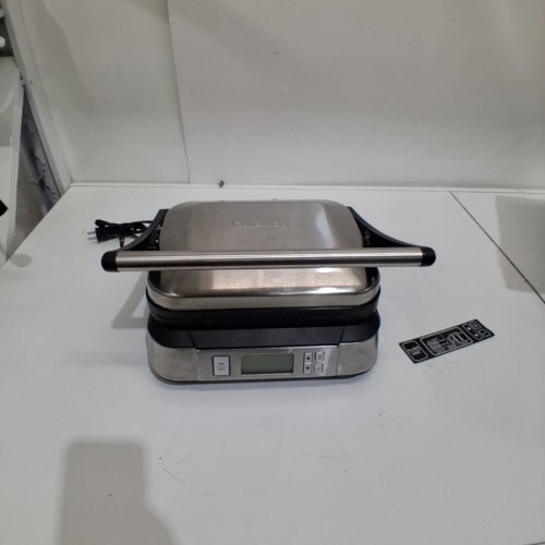 CUISINART CONTACT GRIDDLER WITH SMOKE-LESS MODE - SILVER - (GR-6SC) image 3