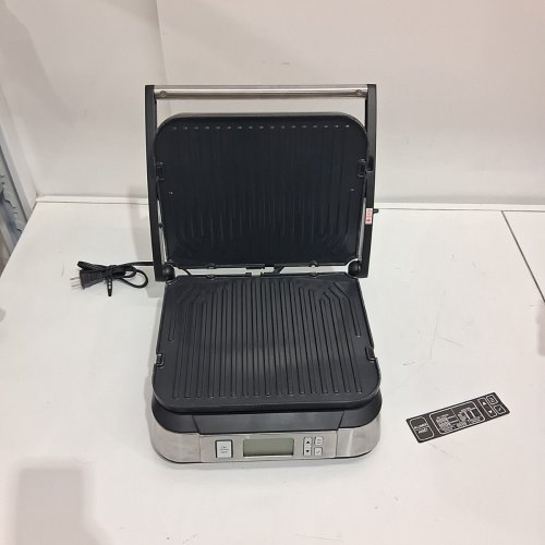 CUISINART CONTACT GRIDDLER WITH SMOKE-LESS MODE - SILVER - (GR-6SC) image 5