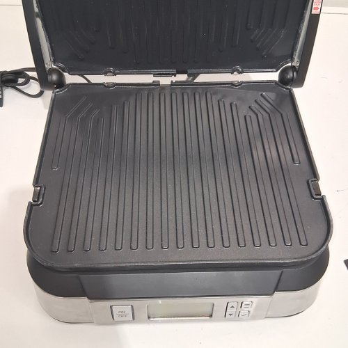 CUISINART CONTACT GRIDDLER WITH SMOKE-LESS MODE - SILVER - (GR-6SC) image 6