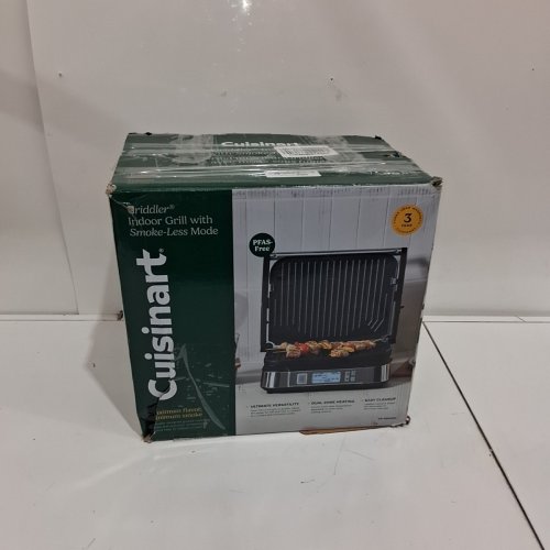 CUISINART CONTACT GRIDDLER WITH SMOKE-LESS MODE - SILVER - (GR-6SC) image 7