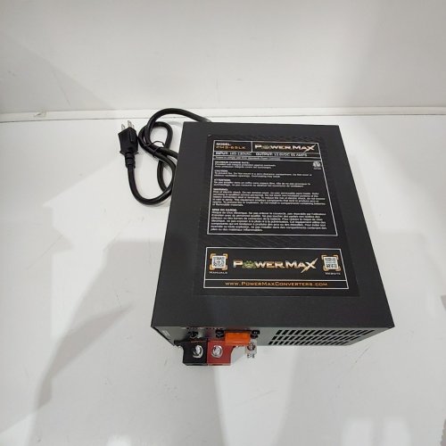 POWERMAX DECK MOUNT RV CONVERTER CHARGER LITHIUM COMPATIBLE - 65A 12V DC - BLACK (MODEL: PM3-65LK) image 2