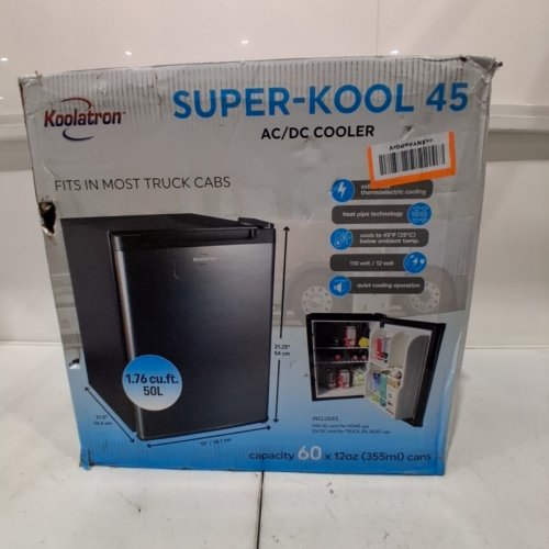 KOOLATRON COMPACT ELECTRIC MINI FRIDGE - 1.76CU.FT - BLACK/STAINLESS STEEL (MODEL: KCR45B) image 9