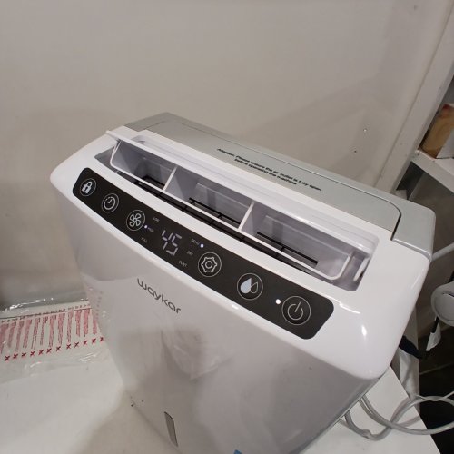 WAYKAR DEHUMIDIFIER WITH AUTO OR MANUAL DRAINAGE - 0.6GAL WATER TANK CAPACITY - COVERS 2000 SQ.FT - WHITE (MODEL: PD160B-PRO) image 2
