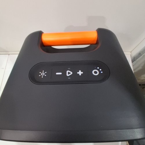 SKULLCANDY STOMP XL WIRELESS BLUETOOTH PARTY SPEAKER - INTEGRATED CARRY HANDLE​, IPX5 WATER RESISTANCE, 12-HOUR BATTERY LIFE - BLACK ORANGE (MODEL:2SKSK1851/4449801) image 2