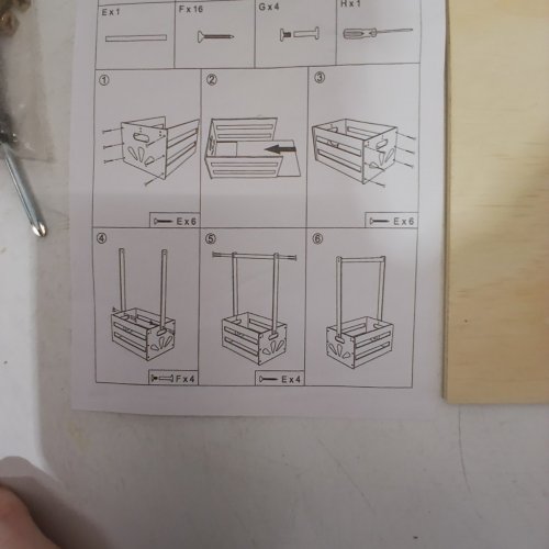 WOODEN BABY SHOWER DIY CRATE FOR GIFT BASKET- 15.55" X 9.45" - BROWN image 4