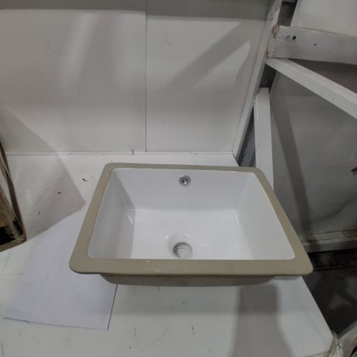 KARAMAG RECTANGULAR UNDERMOUNT BATHROOM SINK - 16" - WHITE (MODEL: 8016) image 3