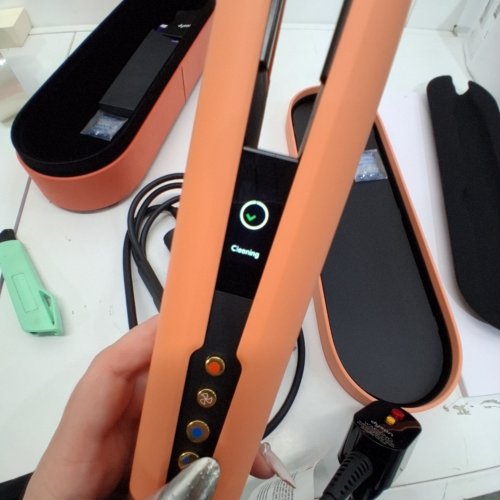DYSON AIRSTRAIT WET TO DRY HAIR STRAIGHTENER - LIMITED EDITION APRICOT/ TOPAZ (MODEL: HT01) image 2