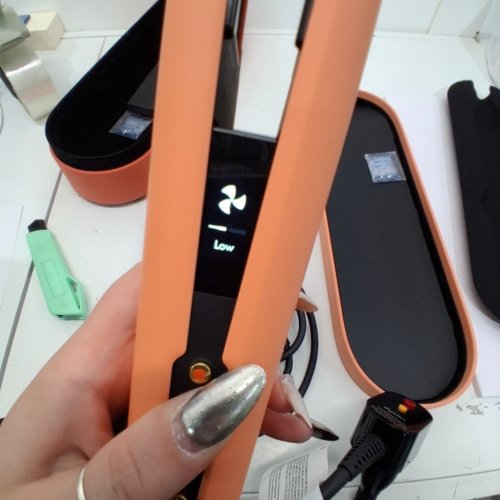 DYSON AIRSTRAIT WET TO DRY HAIR STRAIGHTENER - LIMITED EDITION APRICOT/ TOPAZ (MODEL: HT01) image 5