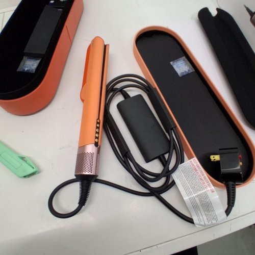 DYSON AIRSTRAIT WET TO DRY HAIR STRAIGHTENER - LIMITED EDITION APRICOT/ TOPAZ (MODEL: HT01) image 6