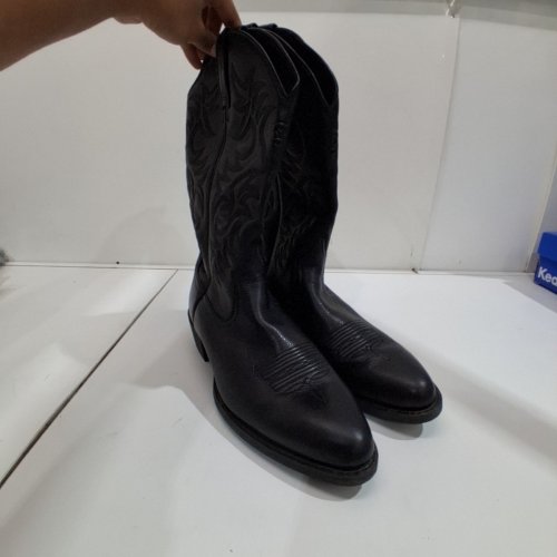 MEN'S ARIAT HERITAGE WESTERN R TOE BOOT - SIZE 14D - BLACK DEER TAN (STYLE: 10002218) image 3
