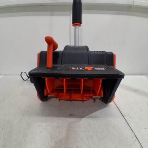 VOLTASK CORDLESS ELECTRIC SNOW SHOVEL WITH BATTERY & CHARGER - 16" - 48V - BLACK/ORANGE (MODEL: SS-40A) image 4