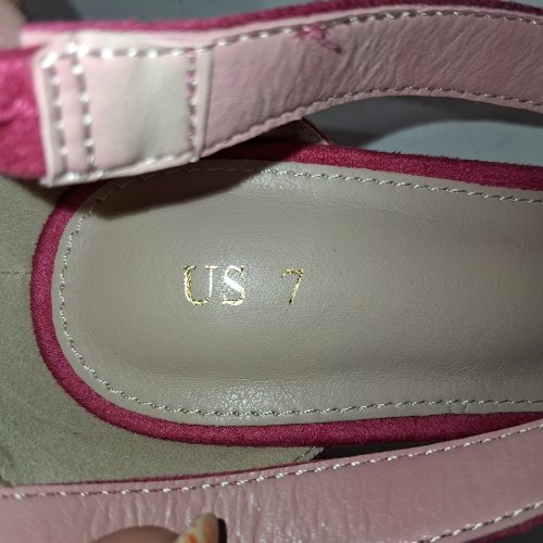 ANKLE STRAP HEEL SANDALS - 7 - PINK image 5