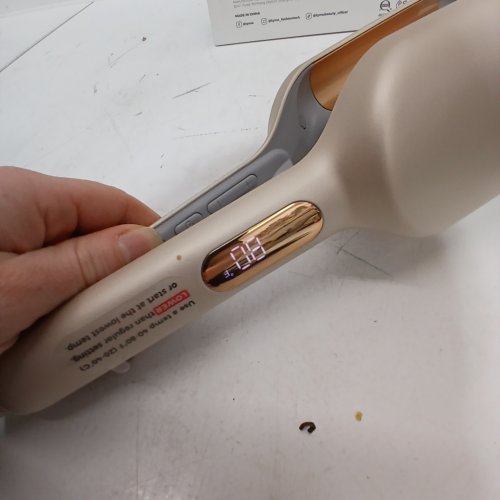 TYMO ROVY DEEP HAIR WAVER CRIMPER HOT IRON WITH CERAMIC TOURMALINE BARREL - 1.25" - PINK/GREY (MODEL: HC507P) image 2