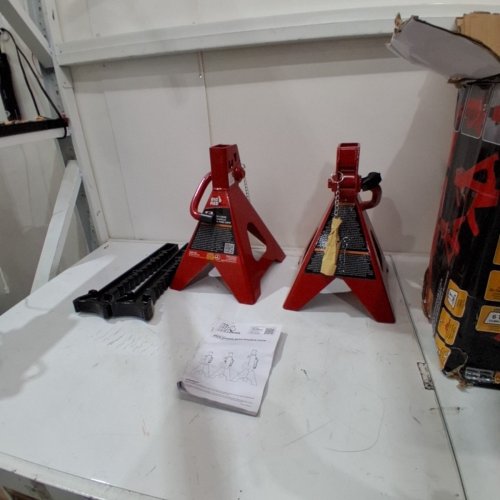 BIG RED TORIN 6TON DOUBLE LOCKING STEEL JACK STAND - RED image 3