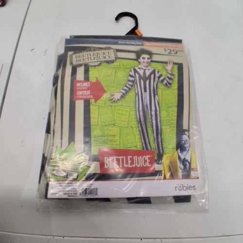 BOYS RUBIES BEETLEJUICE COSTUME - MEDIUM (8-10) - WHITE/BLACK (STYLE: 1001534) image 2