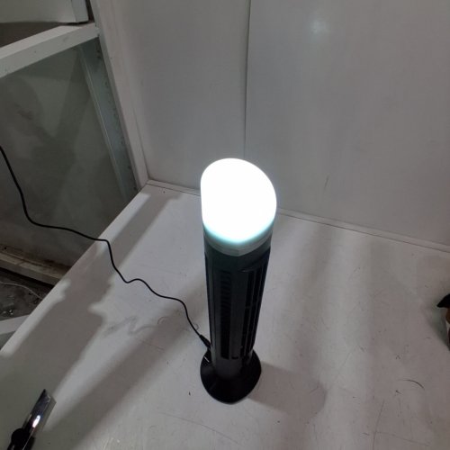 2 SPEED MINI VERTICAL USB TOWER FAN LIGHT - 2.3"X14"X3.9" - BLACK image 2