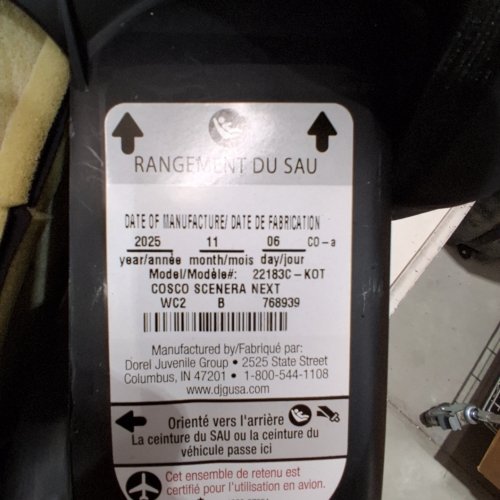 COSCO SCENERA NEXT CONVERTIBLE CAR SEAT - BLACKOUT (MODEL: 22183C-KOT) image 2