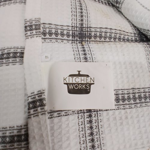 6PK KITCHEN WORKS WAFFLE WEAVE KITCHEN TOWELS - 22" X 32" - GREY (MODEL: 7700200) image 2