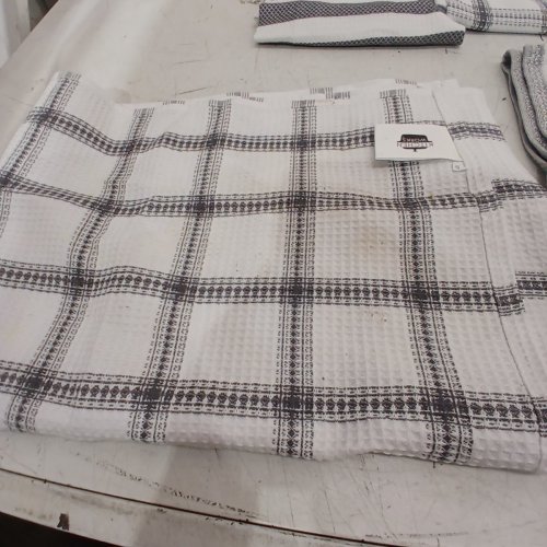 6PK KITCHEN WORKS WAFFLE WEAVE KITCHEN TOWELS - 22" X 32" - GREY (MODEL: 7700200) image 5