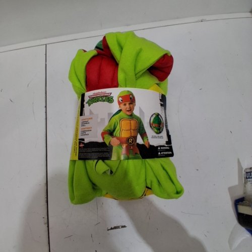 3PC RUBIES TEENAGE MUTANT NINJA TURTLES RAPHAEL COSTUME - 3-4T - RED/GREEN image 2