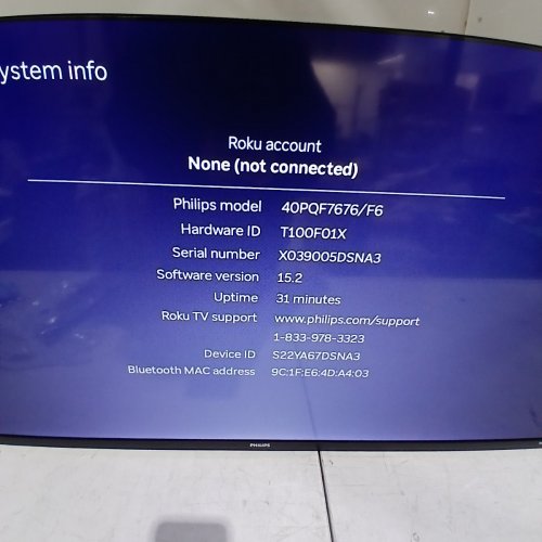 PHILIPS 7600 SERIES FHD QLED FULLHD 1080P ROKU TV - 40" - BLACK (MODEL: 40PQF7676/F6) image 9