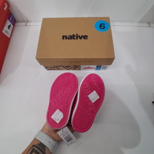 KIDS NATIVE SHOES JEFFERSON JUNIOR WATER SHOES - 6 - HOLLYWOOD PINK/WHITE - (STYLE:1903725) image 3