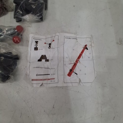 OKSTENCK TRANSVERSE ENGINE SUPPORT BAR - 1100LBS MAX - RED image 5