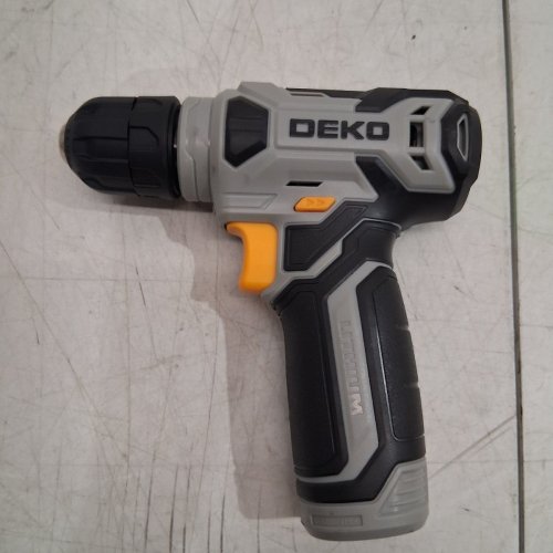 DEKO CORDLESS USB-C RECHARGEABLE DRILL - 8V - GREY/BLACK/ORANGE (MODEL: DKCD08XL02) image 4