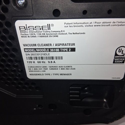 BISSELL LITTLE GREEN HYDROSTEAM MULTI-SURFACE PORTABLE DEEP CARPET/UPHOLSTERY CLEANER - 64OZ WATER TANK - BLACK (MODEL : 3618B TYPE 2) image 7