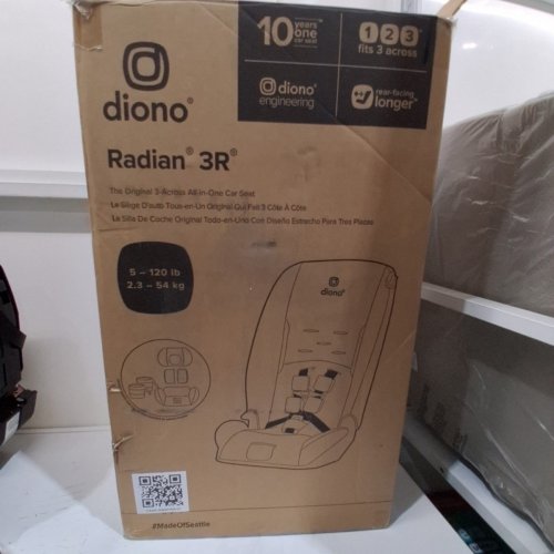 DIONO RADIAN 3R LATCH ALL-IN-ONE CONVERTIBLE CAR SEAT - JET BLACK (MODEL: 50620-CA-01) image 5