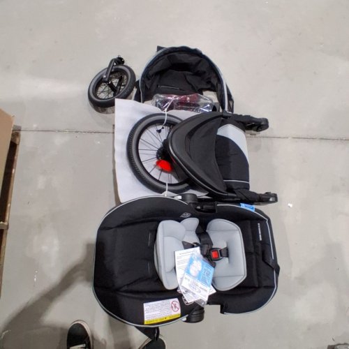 GRACO FASTACTION JOGGER LX TRAVEL SYSTEM STROLLER - 4-35LBS - MANSFIELD (MODEL: 2115426) image 3