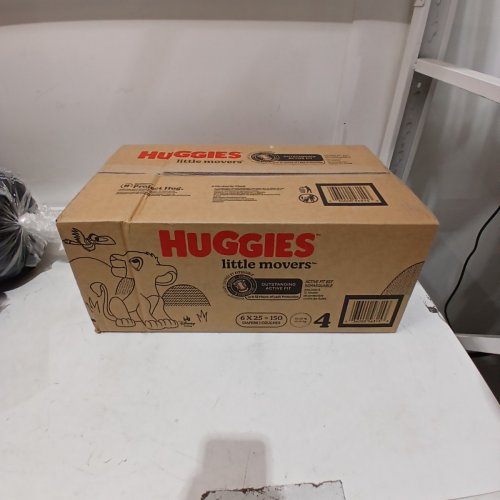 150PK HUGGIES LITTLE MOVERS DIAPERS - SIZE 4 - WHITE image 2