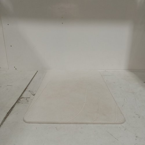 RECTANGULAR STONE BATHROOM / SHOWER MAT - 23.5" X 15" - WHITE image 3