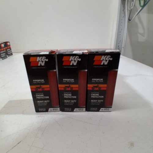 3 K&N OIL FILTER POWERSPORTS HIGH PERFORMANCE CARTRIDGE - FITS SELECT MOTORBIKE MODELS - YELLOW/GREY (MODEL: KN-652) image 2