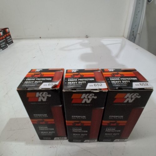 3 K&N OIL FILTER POWERSPORTS HIGH PERFORMANCE CARTRIDGE - FITS SELECT MOTORBIKE MODELS - YELLOW/GREY (MODEL: KN-652) image 3